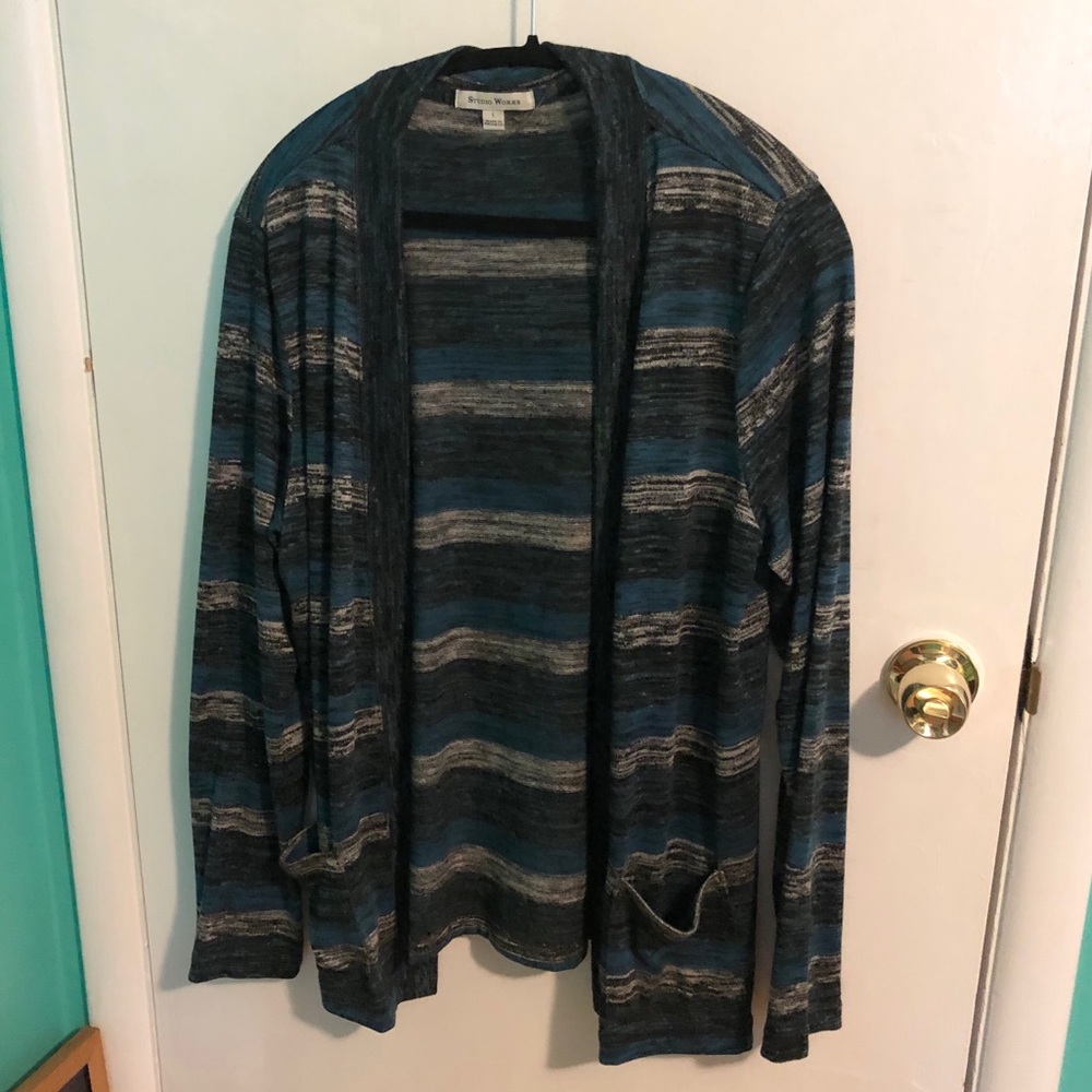 Women’s Striped Studio Works Sweater Size Large